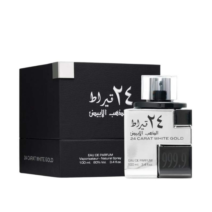 Lattafa 24 Carat White Gold EDP 100ML For Both